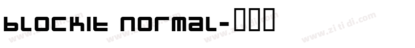 blockit Normal字体转换